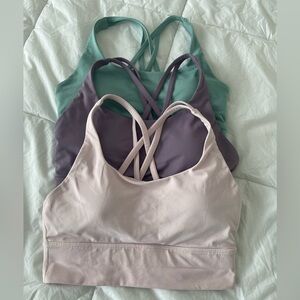 3 Lululemon Energy Bra size 6